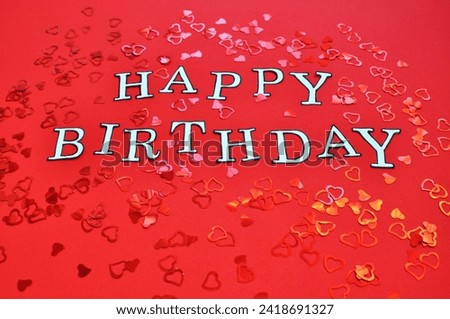 happy birthday write -  celebration background 