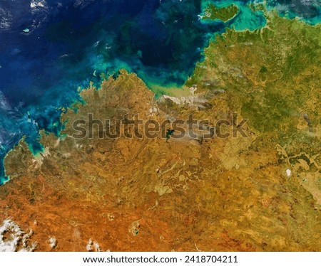 Fires in northern Australia. Fires in northern Australia. Elements of this image furnished by NASA.