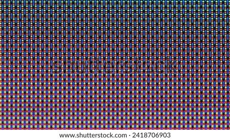 A close-up look at the tablet's RGB pixel structure. 