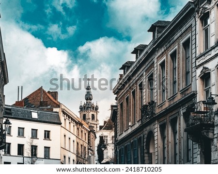 Journey to Mons: Exploring the Enchanting Streets of the Old Village Royalty-Free Stock Photo #2418710205