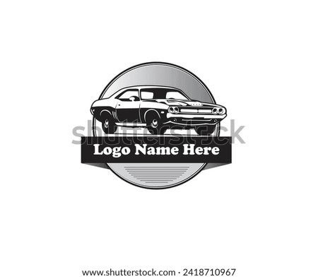 Car auto shop logo design vector
