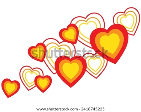 Corner Border Valentine Heart Outline Background