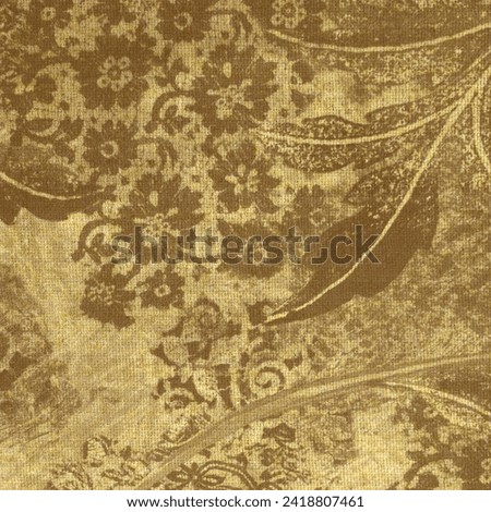Amazing Golden Bronze Floral Wallpaper, Lace, Silk, Fabric, Velvet,  Cotton, TEXTURE PATTERN FABRIC