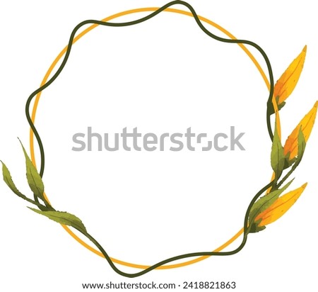 leaf, clip art, watercolor, illustration, greenery, invitation, wedding, botanical, frame, art