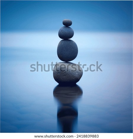 Stones and water relaxing picture