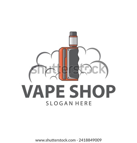Vape Store logo Design vector graphic