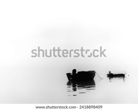 boat Black and white art photography 
