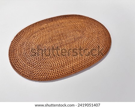 a traditional wooden tray craft that is hand-twisted Royalty-Free Stock Photo #2419051407