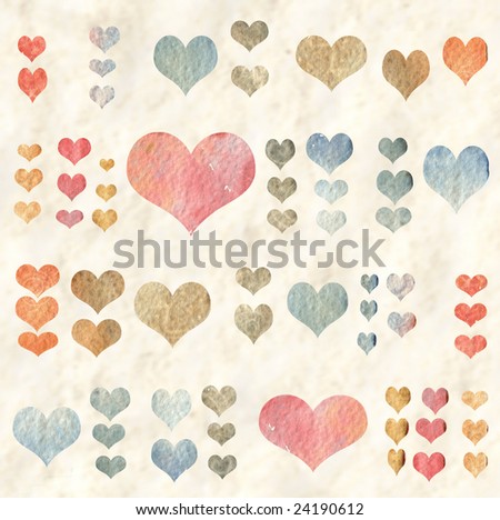 Background with hearts to the day of Sainted Valentine