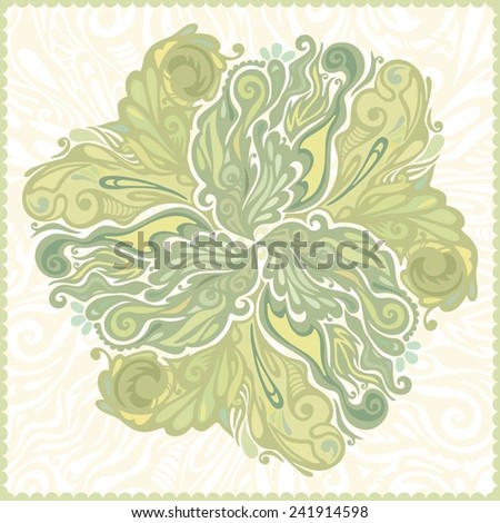 Autumn leaves floral design element, model for design of gift packs, patterns fabric, wallpaper, web sites, etc.