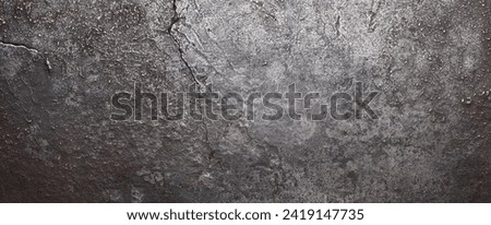 panoramic metal texture, worn steel plate background Royalty-Free Stock Photo #2419147735