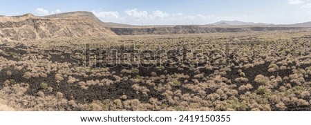Landscape view of the Simien Mountains National Park in Northern Ethiopia, Africa