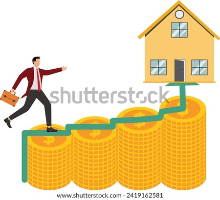 Coin, Housing Development, Illustration, Investment, Apartment, Currency, Businessman