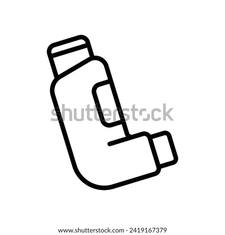 inhaler icon vector design template simple and clean