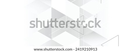 Geometric triangle white light background abstract design. for banner, poster.