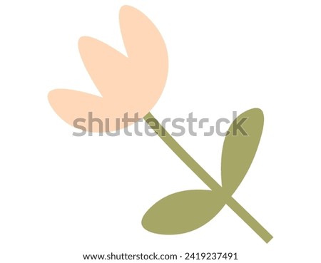 Spring flower vector illustration. The bloomy atmosphere created by spring flowers was enchanting The flourishing foliage added touch vibrancy to surroundings The beautiful blooms heralded arrival Royalty-Free Stock Photo #2419237491