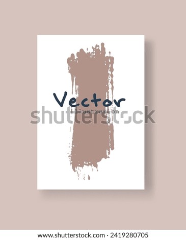 Abstract ink brush banners with grunge effect. Vector illustration
