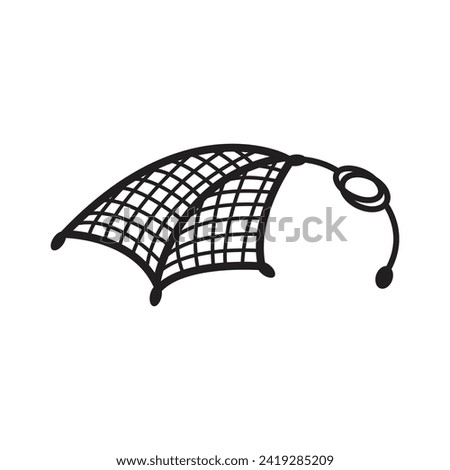 fishing net icon vector illustration template design