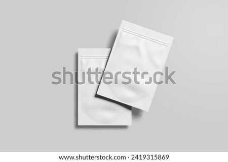 Sachet Mockup for showcasing your design to clients Royalty-Free Stock Photo #2419315869