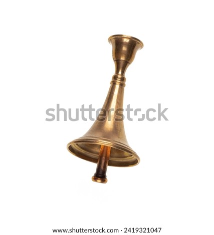 bronze bell isolated on white background
