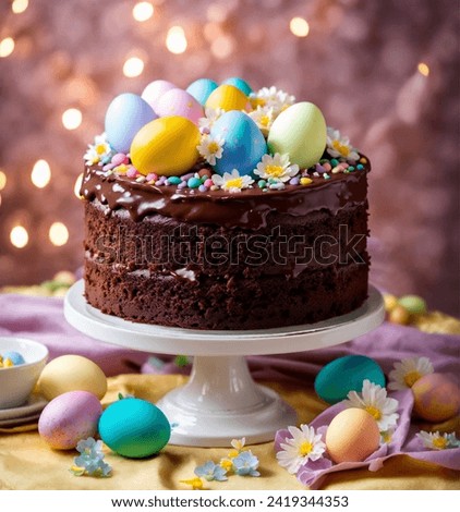 Gateau paques chocolat easter oeuf sucre sugar egg Royalty-Free Stock Photo #2419344353