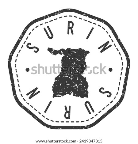 Surin, Thailand Map Stamp Retro Postmark. Silhouette Postal Passport. Seal Round Vector Icon. Badge Vintage Postage Design.