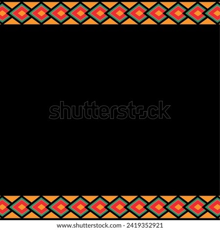 African ethnic pattern background Vector illustration