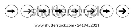 Arrow icon vector. Arrow sign and symbol for web design.