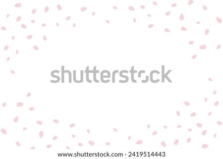 Cherry Blossom Petals Dancing Backgrounds Web graphics Royalty-Free Stock Photo #2419514443