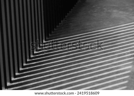 black and white art photography grid shadow line interior pattern abstract.