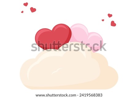 Love Cloud Cute Valentine Day Sticker