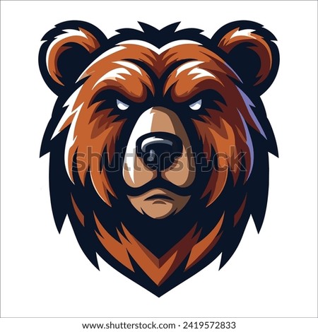 Bear head , Mascot bear's head