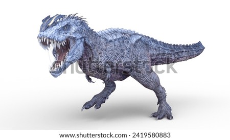 3D rendering of a dinosaur