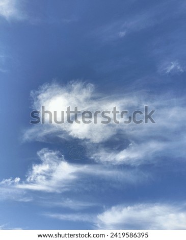 Most beautiful scene of sky with white clouds which attracts you more .blur, space, outdoors, freedom, heavens, precipitation, scenery, image, sky-background, white-clouds, sky-clouds, wallpaper, ligh Royalty-Free Stock Photo #2419586395