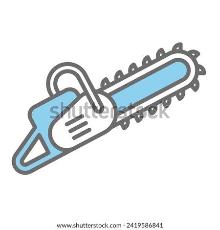 Chain saw icon vector illustration on trendy design
