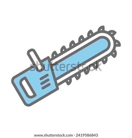 Chain saw icon vector illustration on trendy design