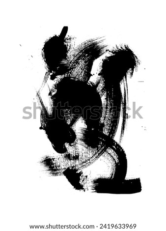 Abstract background ink texture paint black design