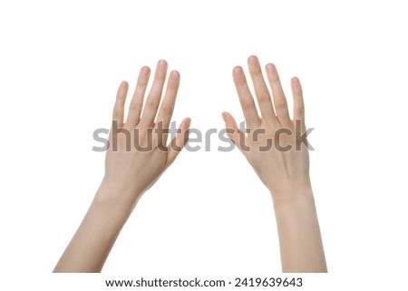 PNG,female hands, isolated on white background