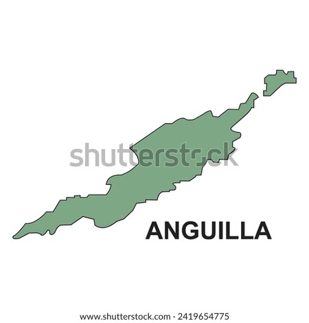 Anguilla map icon vector illustration design