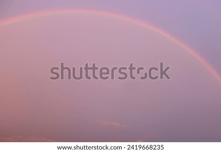 Rainbow, colored sky, evening effect, horizon, heaven background, texture