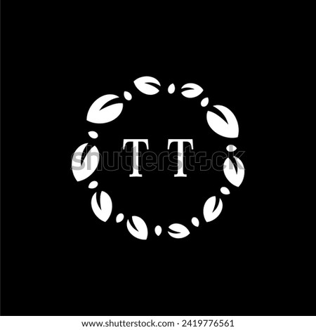 TT Initials Letter Nature Logo Vector Art Icons and Graphics