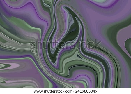 Abstract marble texture. Geometric abstract background of violet green liquid flow.