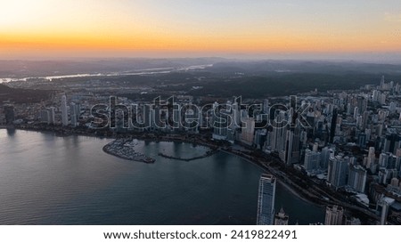 Panama City, financial center, skyscrapers, economic center, development, dusk, panama canal, old town Royalty-Free Stock Photo #2419822491