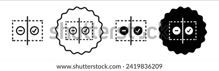 Before after set in black and white color. Before after simple flat icon vector Royalty-Free Stock Photo #2419836209