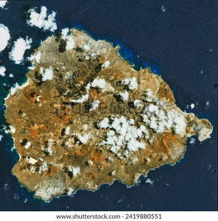 Ascension Island. . Elements of this image furnished by NASA.