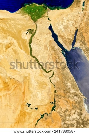The Nile, Egypt. . Elements of this image furnished by NASA.