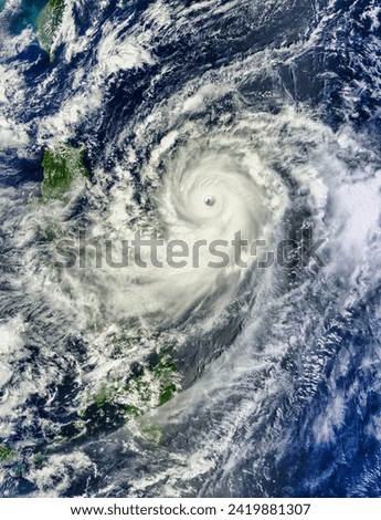 Super Typhoon Jelawat 18W in the Philippine Sea. Super Typhoon Jelawat 18W in the Philippine Sea. Elements of this image furnished by NASA.