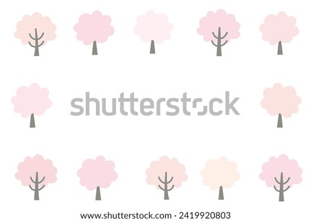 Cherry Blossom Tree Frame Clip Arts Background Clip Arts