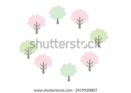Cherry Blossom Tree Frame Clip Arts Background Clip Arts