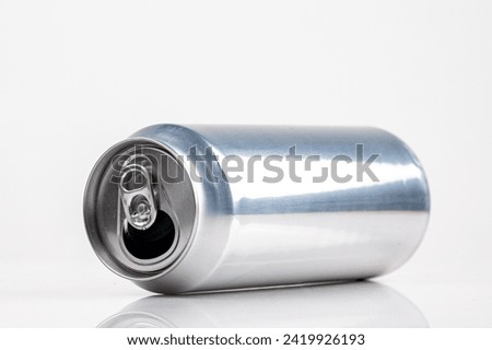 This is a photo of an empty aluminum can.